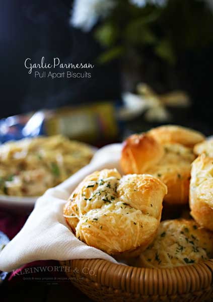 Garlic Parmesan Pull Apart Biscuits