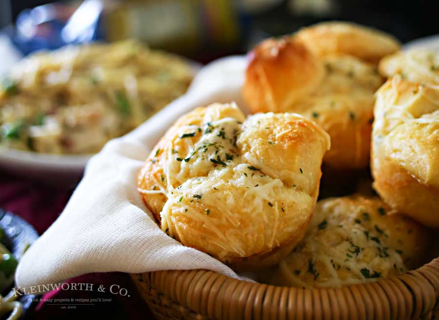 Garlic Parmesan Pull Apart Biscuits