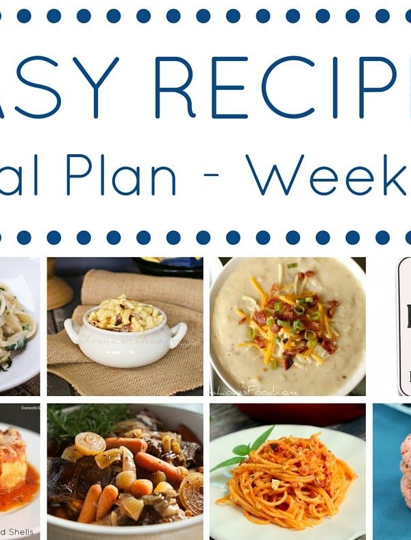 Easy Dinner Recipes Meal Plan Week 28