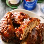 These Crockpot Pepsi® Ribs are so easy to make. Definitely the perfect BBQ recipe to add to your game day spread. Simple slow cooking snacks- YUM! With a simple 5 minute prep- you can't go wrong with these! on kleinworthco.com