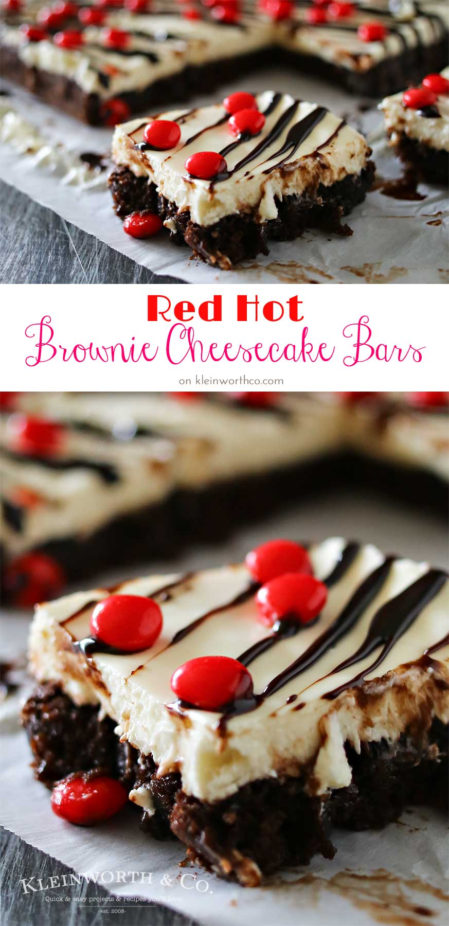 Red Hot Cheesecake Brownie Bars