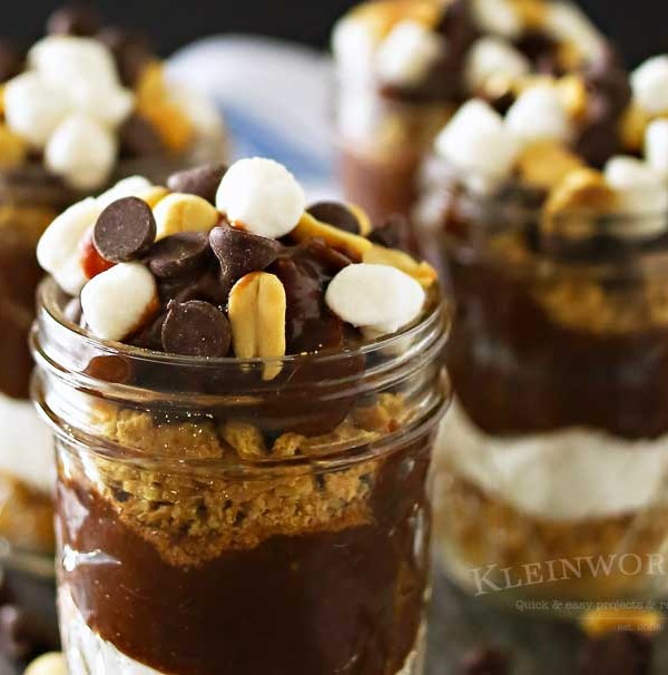 Rocky Road Pudding Jars