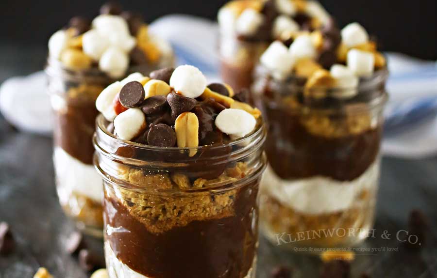 Rocky Road Pudding Jars