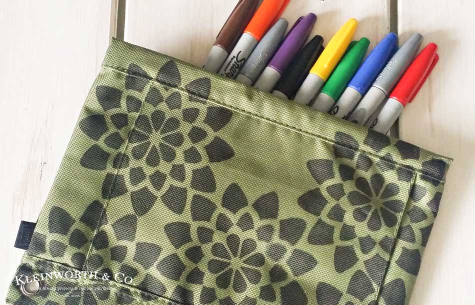 Stenciled Pen Pouch