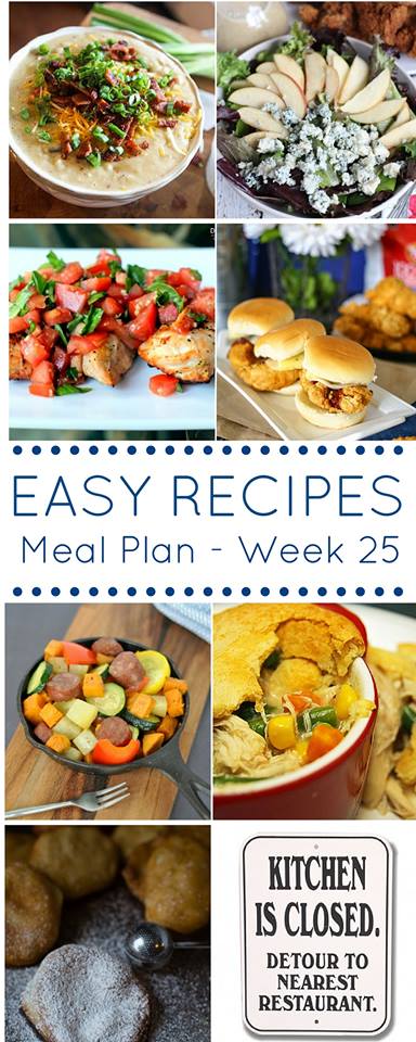 Easy Dinner Recipes Meal Plan Week 25