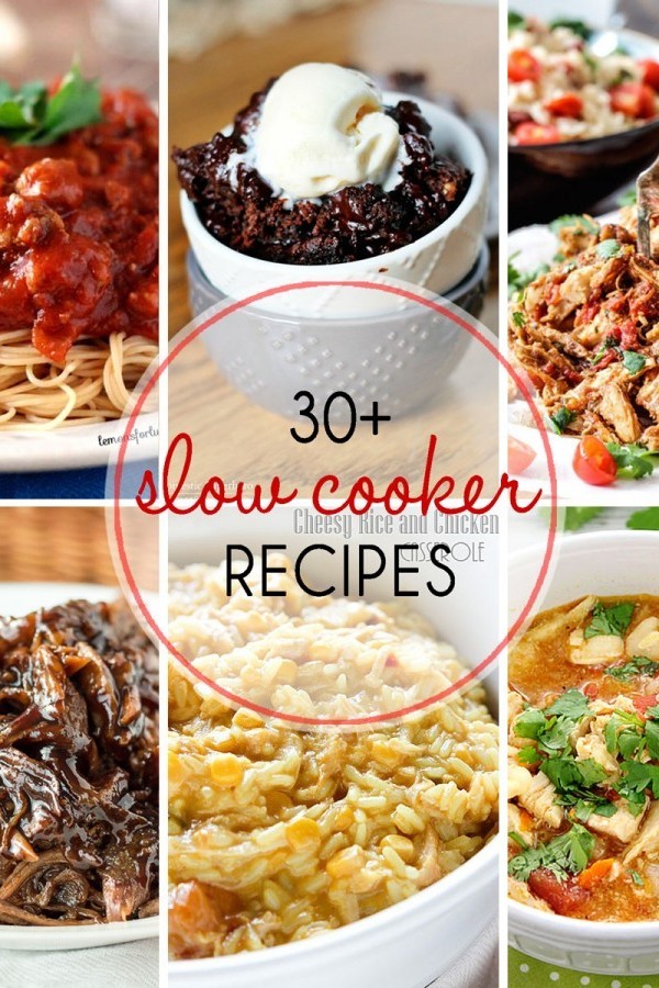 If you love crock pot dishes then you will fall in love with these 30 Slow Cooker Recipes. Dinner & dessert ideas made so much better with slow cooking. I have to say- if you have never made dessert in a slow cooker, you will swoon over these amazing recipes being shared here. Pulled pork, chicken or beef, side dishes, soups, chowders & more- all creamy or saucy or just flat out delectable. You don't want to miss this with more than 30 to choose from!