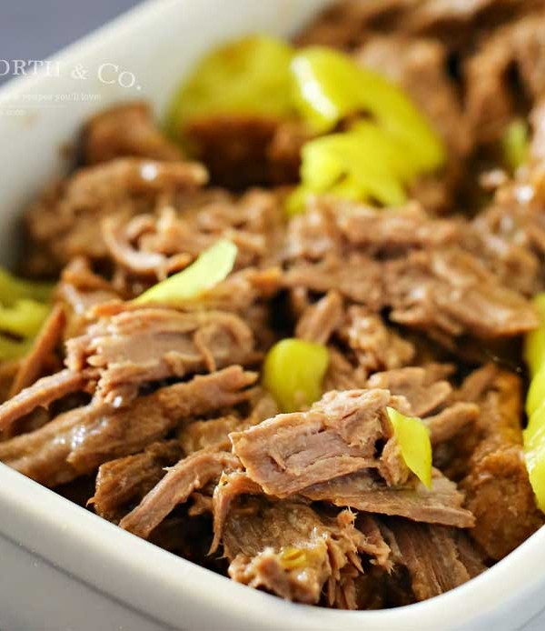 Easy family dinner ideas get even better when you add crockpot recipes like this Easy Mississippi Roast to the menu. Just toss & go for an AMAZING meal that the whole family will love. Serve over rice, mashed potatoes or even in tacos. It's a DELICIOUS dinner you will make again & again.