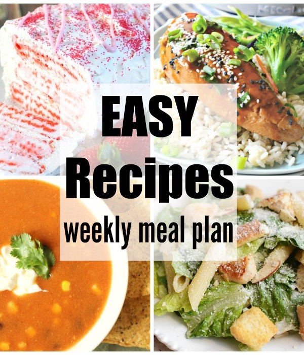 Easy Recipes Weekly Meal Plan Week 33 simplifies mealtime. Easy, budget friendly & delicious dinner recipe ideas to please your family.