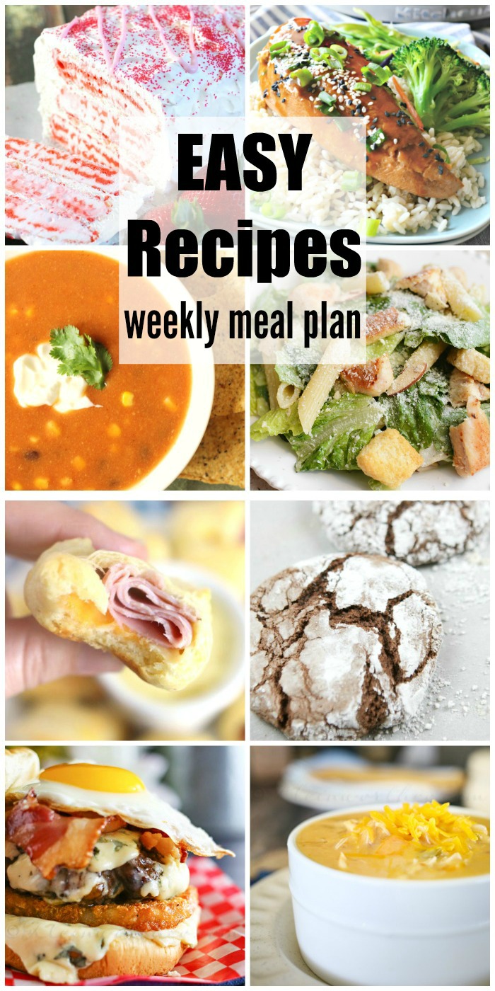 Easy Recipes Weekly Meal Plan Week 33 simplifies mealtime. Easy, budget friendly & delicious dinner recipe ideas to please your family.