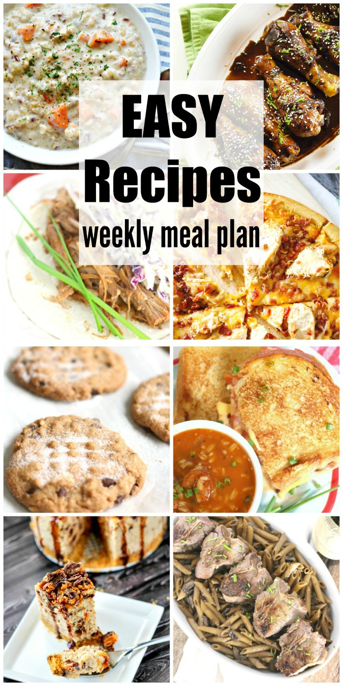 Easy Recipes Weekly Meal Plan Week 32 takes the guesswork out of meal time. Easy, budget friendly & delicious dinner recipe ideas to please your family.