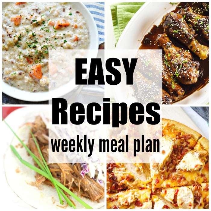 Easy Recipes Weekly Meal Plan</strong> takes the guesswork out of meal time. Easy, budget friendly & delicious dinner recipe ideas to please your family.