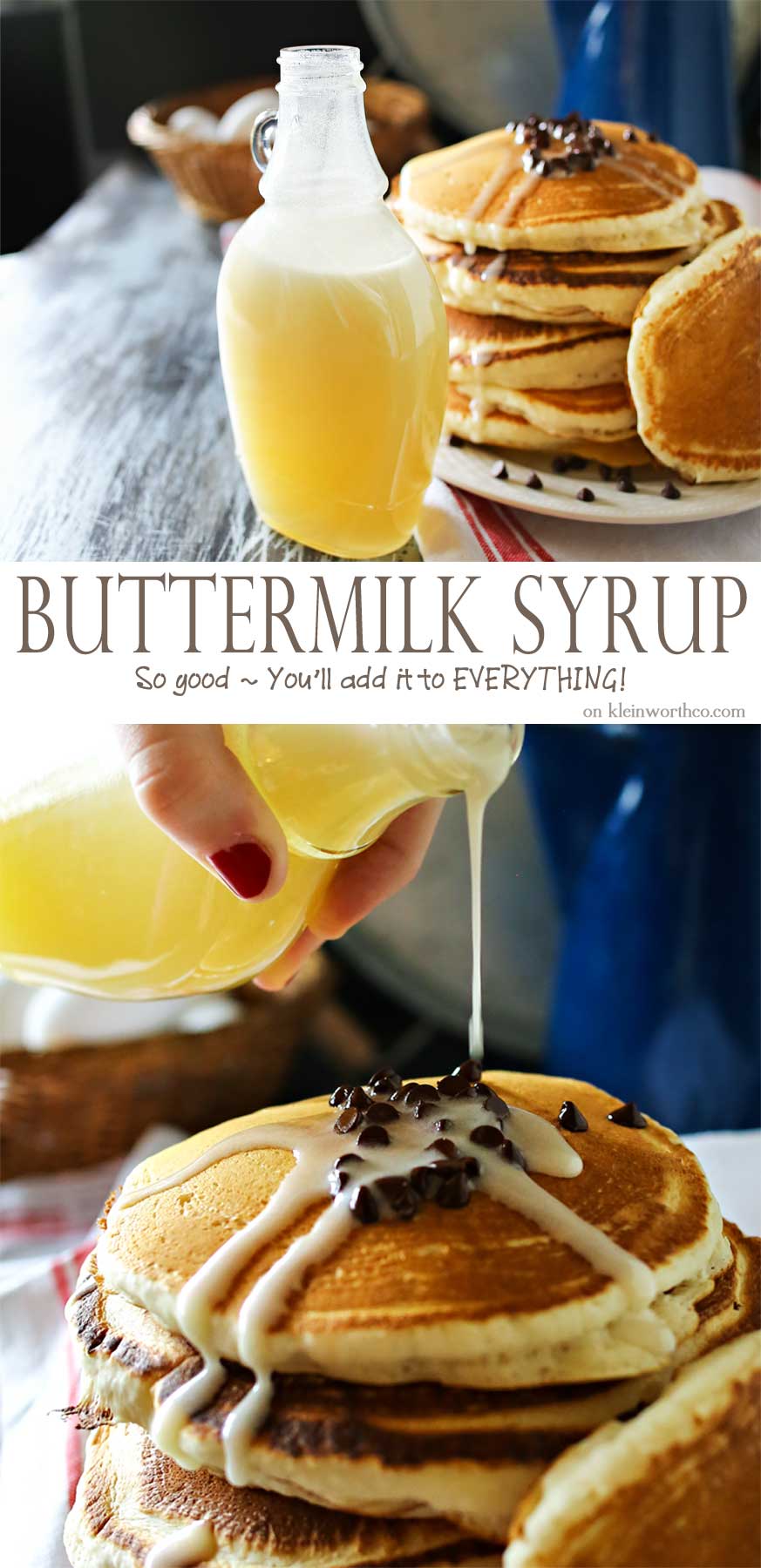 Homemade Buttermilk Syrup is a perfect topping for more than just pancakes. With 5 ingredients & a few minutes you can create this favorite classic recipe. I love to add it to ice cream or even in my morning coffee to add depth & richness. You don't need to buy the prepackaged version anymore. This is so much better! Try some this weekend! 