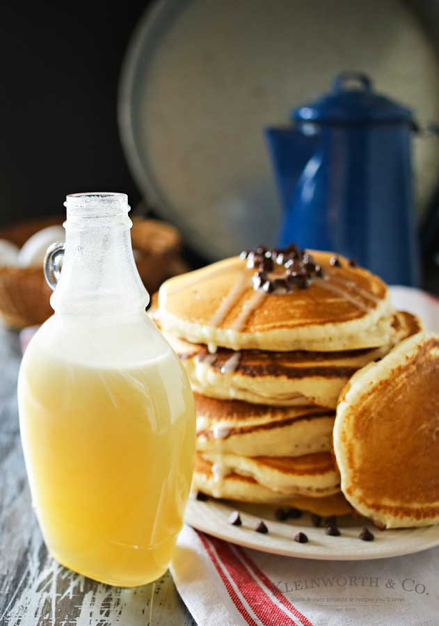 Homemade Buttermilk Syrup is a perfect topping for more than just pancakes. With 5 ingredients & a few minutes you can create this favorite classic recipe. I love to add it to ice cream or even in my morning coffee to add depth & richness. You don't need to buy the bottled, store version anymore. This is so much better! Try some this weekend! 