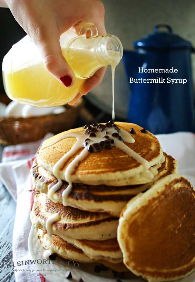 Homemade Buttermilk Syrup is a perfect topping for more than just pancakes. With 5 ingredients & a few minutes you can create this favorite classic recipe. I love to add it to ice cream or even in my morning coffee to add depth & richness. You don't need to buy the prepackaged version anymore. This is so much better! Try some this weekend! 