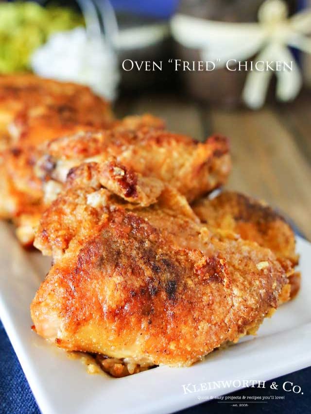 One Hour Oven Fried Chicken Recipe Taste of the Frontier