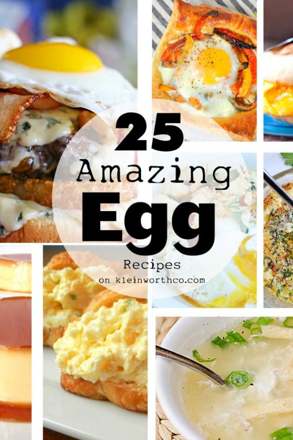 Egg recipes don't have to be boring. Think outside scrambled & try one of these 25 Amazing Egg Recipes that will rock your world! Definitely way beyond breakfast, these really kick it up & make your eggs INCREDIBLE! Perfect for dinner too as your main dish! You don't want to miss these!
