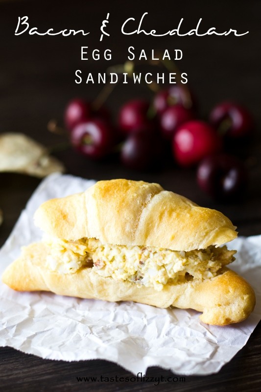 Bacon & Cheddar Egg Salad Sandwiches