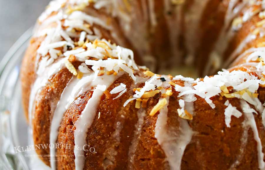 AMAZING Banana Coconut Bundt Cake