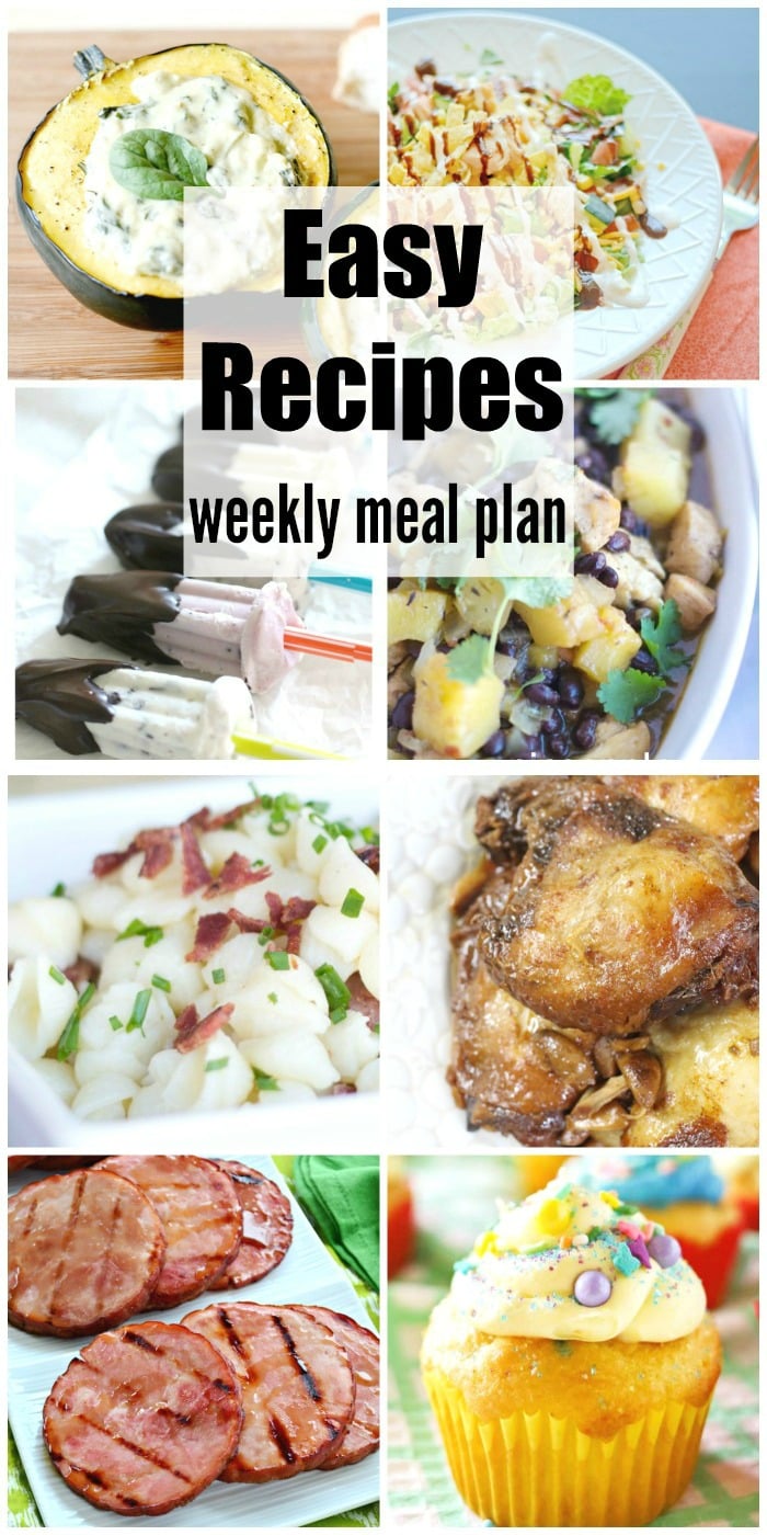 Easy Recipes Weekly Meal Plan is here to make dinners easy & quick. No need for take-out when dinner is this simple& delicious! You no longer have to ask "What's for dinner?" Delicious meals that have been tried & tested by some of the best food bloggers around. 