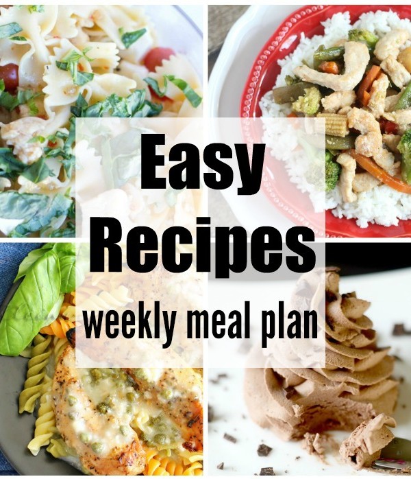 Easy Recipes Weekly Meal Plan Week 34 simplifies dinnertime. Easy, budget friendly & delicious dinner recipe ideas to please your family. You no longer have to ask "What's for dinner?" Just click, print, shop & you are ready for some delicious meals that have been tried & tested by some of the best food bloggers around.