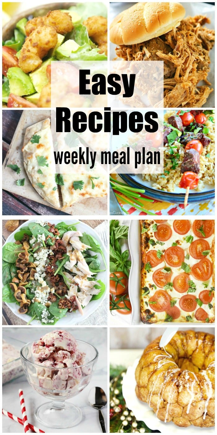 Easy Recipes Weekly Meal Plan Week 35 makes dinnertime quick & easy. Delicious, budget friendly dinner recipe ideas to please your family. You no longer have to ask "What's for dinner?" Just click, print, shop & you are ready for some delicious meals that have been tried & tested by some of the best food bloggers around. 