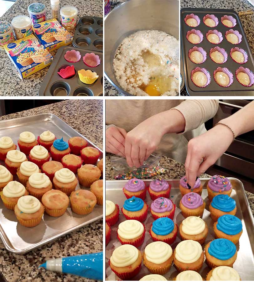 Have fun & get creative with this Easter with Funfetti® Easter Cupcakes. They are an adorable Easter dessert idea that's great for your celebration! Decorating cupcakes is so much more fun than decorating eggs. With vibrant colors & an abundance of sprinkles, we can really bring out the imagination too.