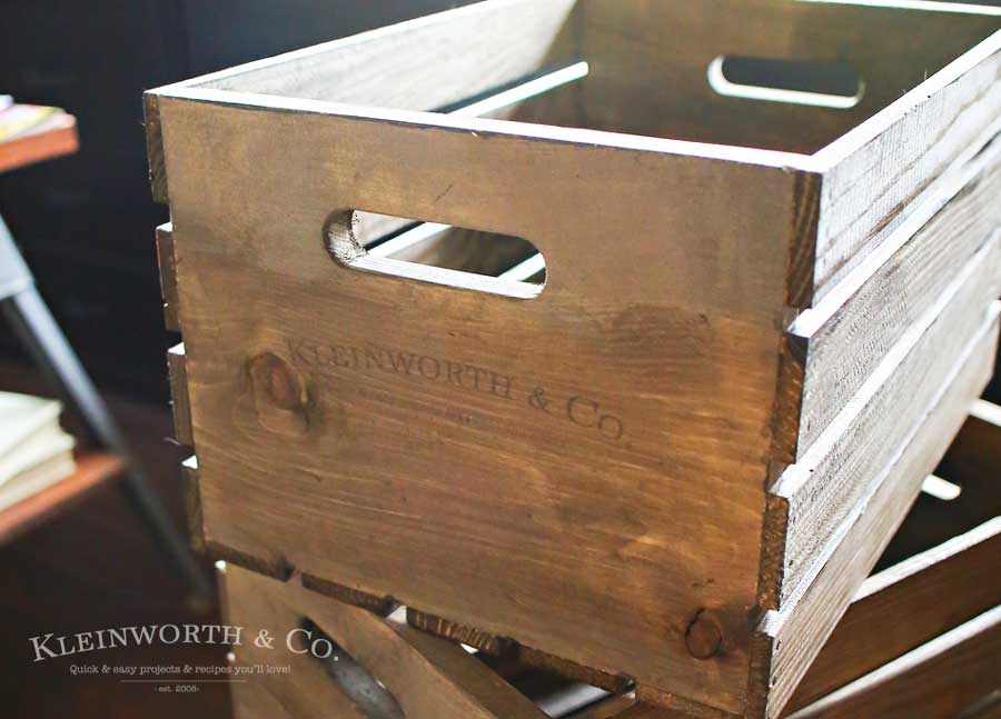 Anything with a vintage feel is so popular right now. If you go with modern farmhouse decor, that's even better with popular shows like Fixer Upper. You can create these DIY Vintage Crates with this Easy Image Transfer Tutorial using wax or freezer paper. It's a simple DIY that easily gives that farmhouse look.