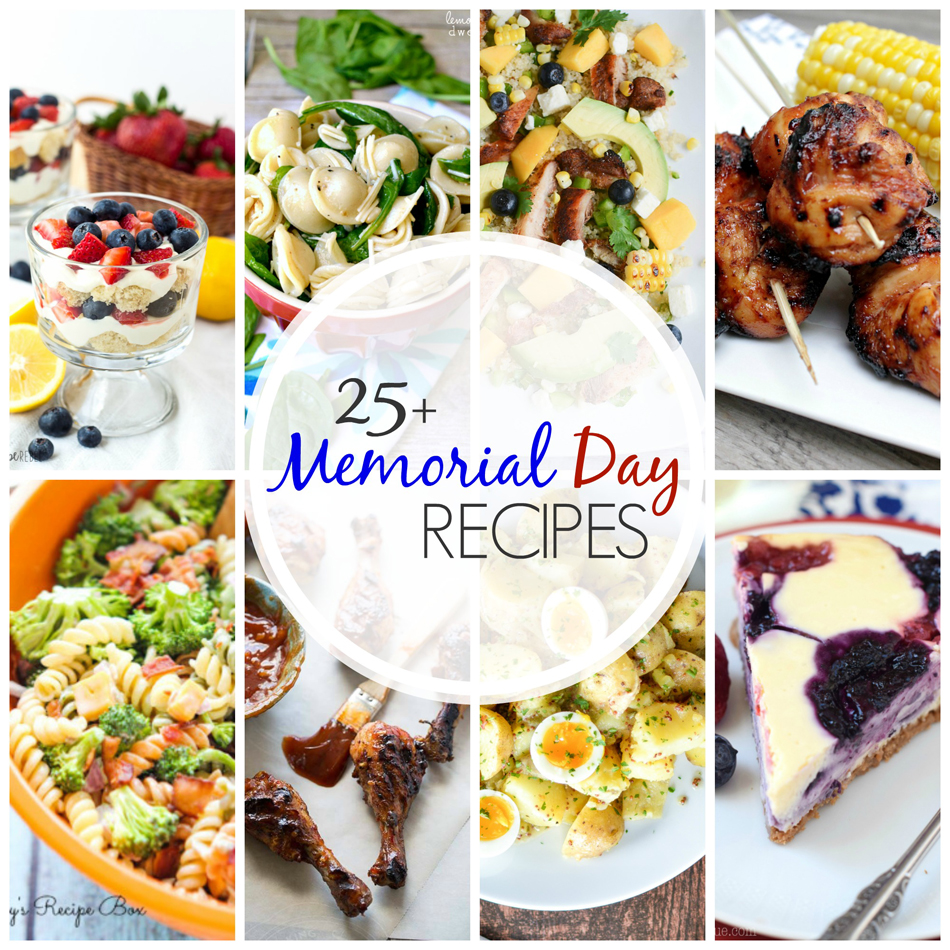 25 Memorial Day Recipes will have your menu set for the holiday. From burgers to kabobs to cheesecake & more. It's all here & ready to make you drool! So get your grill ready- these are AWESOME!