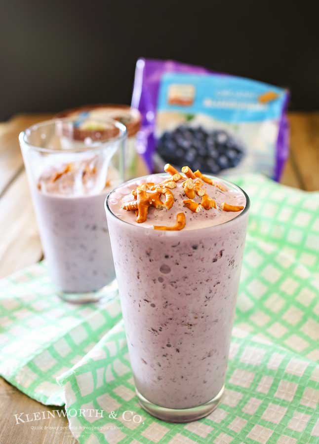 Blueberry Coconut Shake is a dairy-free milkshake made with coconut milk ice cream & frozen blueberries. Simple frozen dessert makes eating healthy easy! This shake is seriously one of the best- you would never know it's dairy free! So good! 
