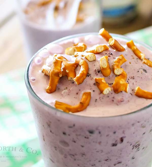 Blueberry Coconut Shake is a dairy-free milkshake made with coconut milk ice cream & frozen blueberries. Simple frozen dessert makes eating healthy easy! This shake is seriously one of the best- you would never know it's dairy free! So good!