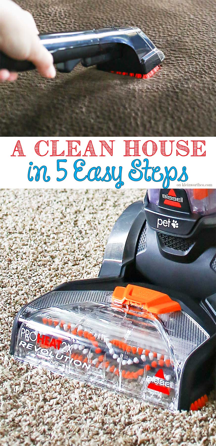 Get a Clean House in 5 Easy Steps. These are the things I do to make sure my house is sparkling clean & STAYS that way! Cleaning done quick & easy!