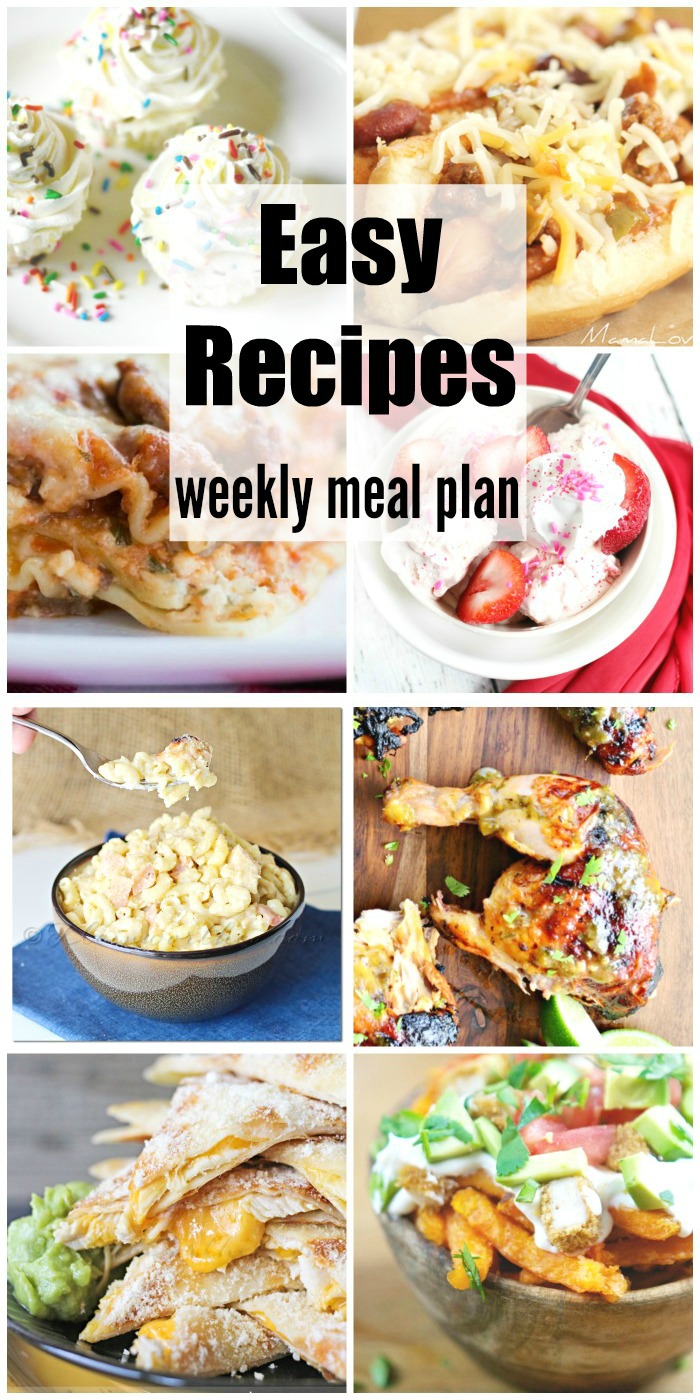 Easy Recipes Weekly Meal Plan Week 37 is definitely going to make dinners easy & quick. Forget the take-out & make these scrumptious dinner recipes that your family will rave over! Great for all those last minute dinner guests too!! 