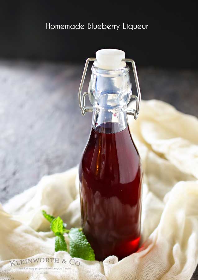 Making homemade liqueurs like this Homemade Blueberry Liqueur is a simple & easy process. The final result is a smooth, mellow flavor that's delicious & far less expensive than the store version. Plus it makes a fabulous gift!