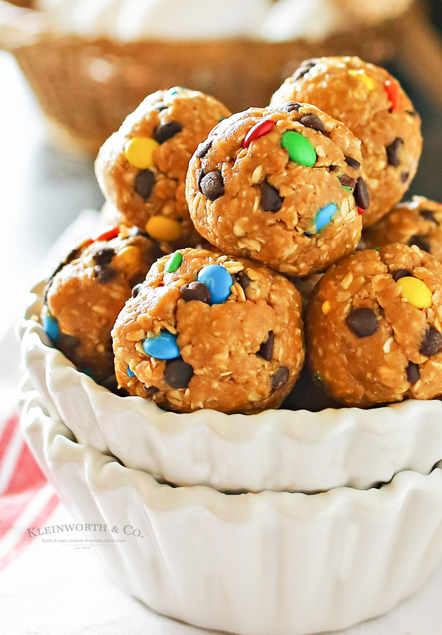 Monster Cookie Bites - no bake cookies