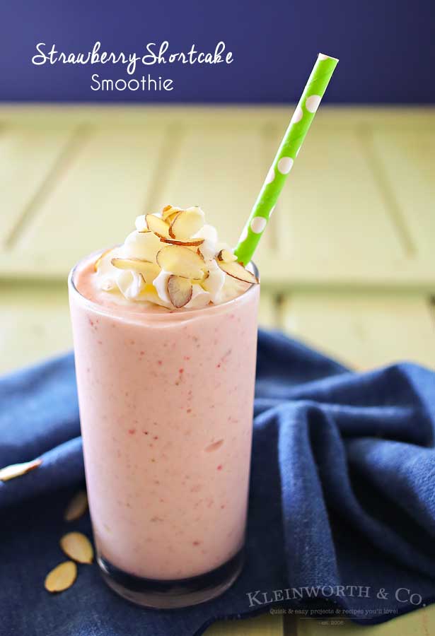 Strawberry Shortcake Smoothie is a delicious fruit smoothie recipe that is packed full of strawberry flavor. It's great for breakfast or as an afternoon snack for the whole family.