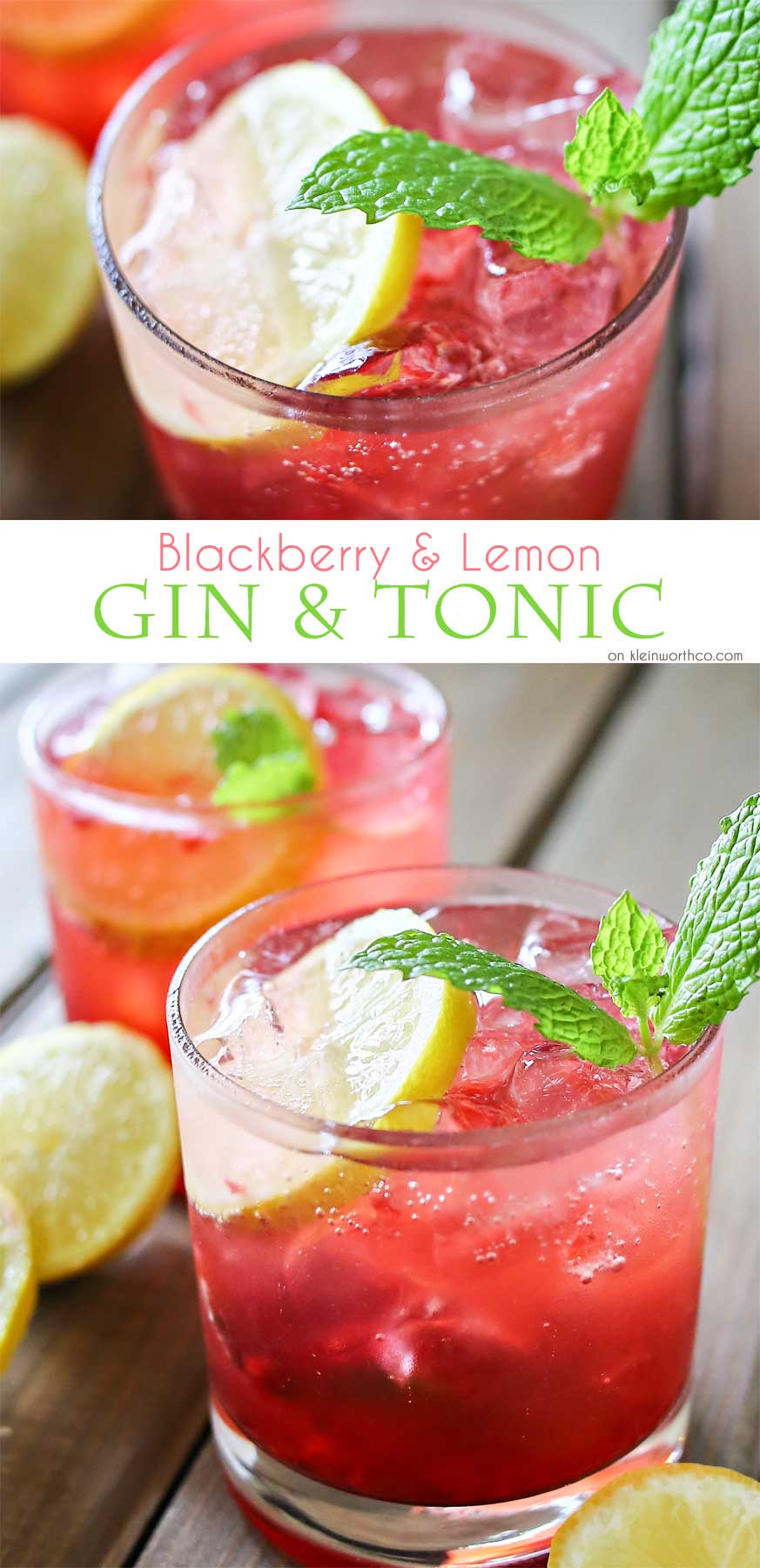 Blackberry Lemon Gin & Tonic