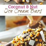 Coconut Nut Ice Cream Bars are the perfect little cool down on a hot summer day. Just a handful of ingredients & a few minutes is all you need. Chocolate ice cream coated with a thick layer of milk chocolate & coated with coconut & macadamia nuts is just heaven.