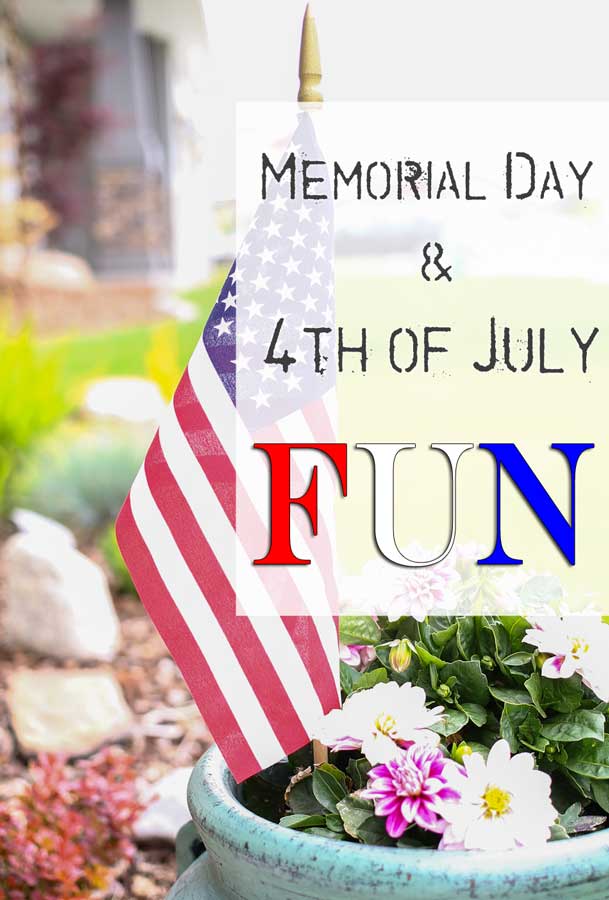 Memorial Day & 4th of July Fun can be easy with this great list of must have items to make all your celebrations patriotic to help you celebrate! 