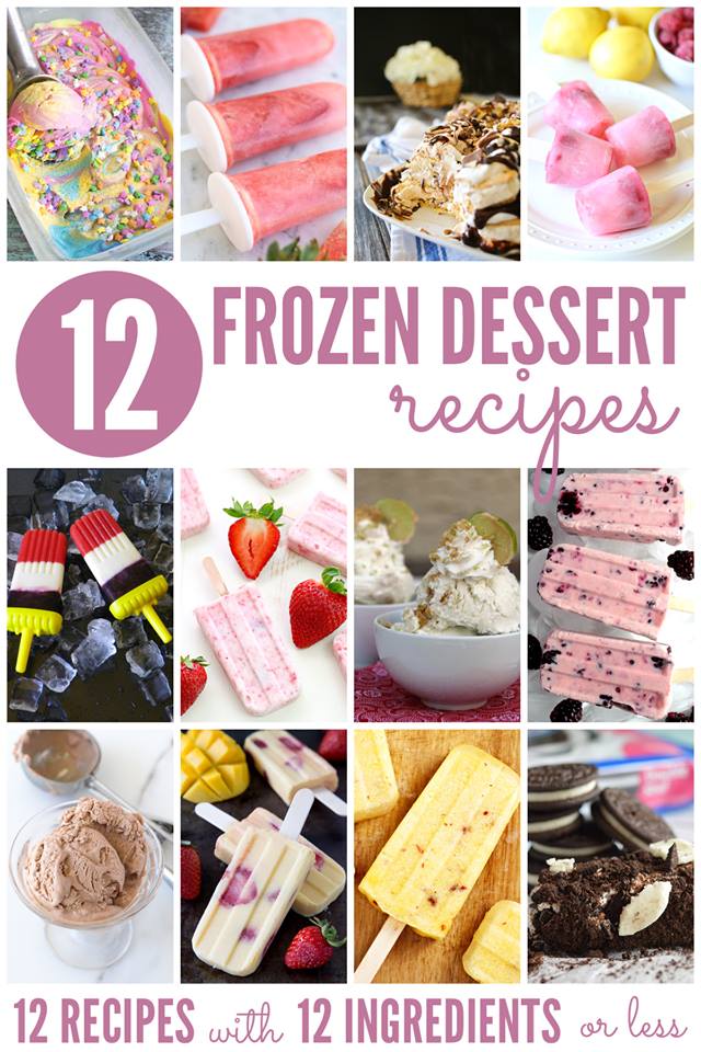 12 Frozen Desserts