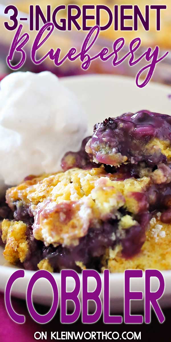 Blueberry Cobbler - Just 3 Ingredients