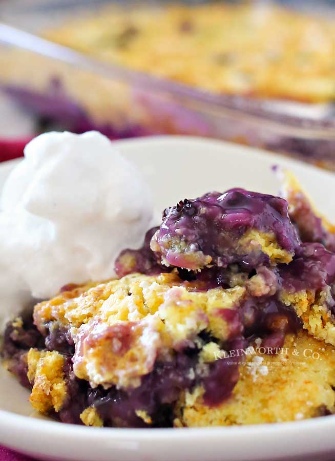 3 Ingredient Blueberry Cobbler