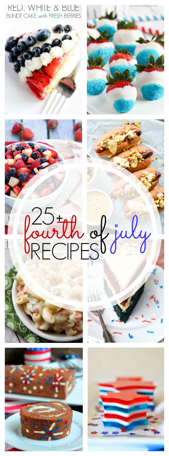 Looking for the best 4th of July food around? These 25+ 4th of July Recipes will certainly help you prepare for all your holiday celebrations.