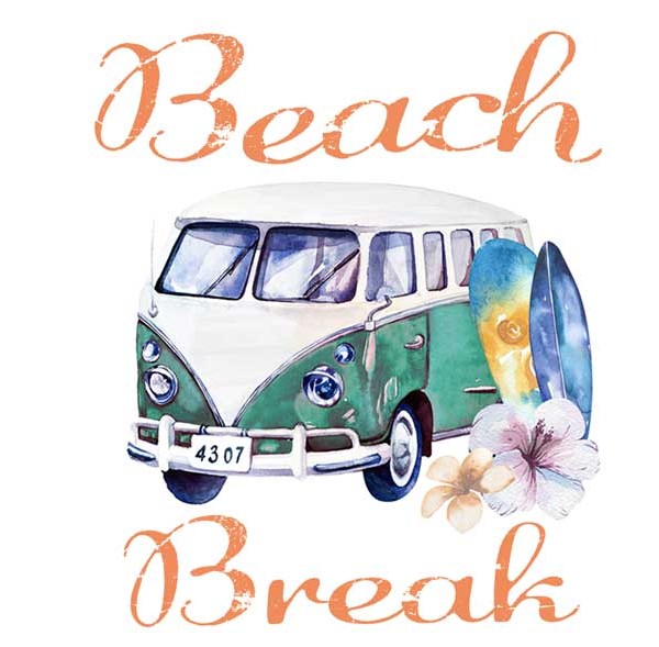 Beach Break Digital Wallpaper is a great way to bring summer to your digital devices. FREE download for desktop backgrounds, phone wallpapers & tablets too.