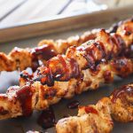 Grilled Chicken Skewers are a fun & easy grilled chicken recipe that's better than you find at the carnival. Seasoned to perfection & oh so delicious!