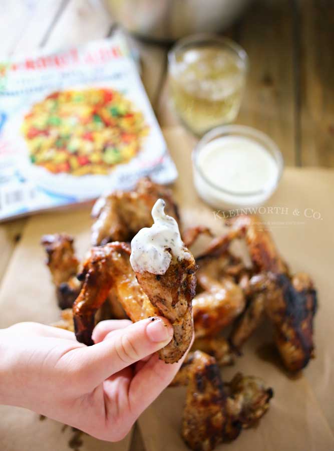 Grilled Chicken Wings on the bbq