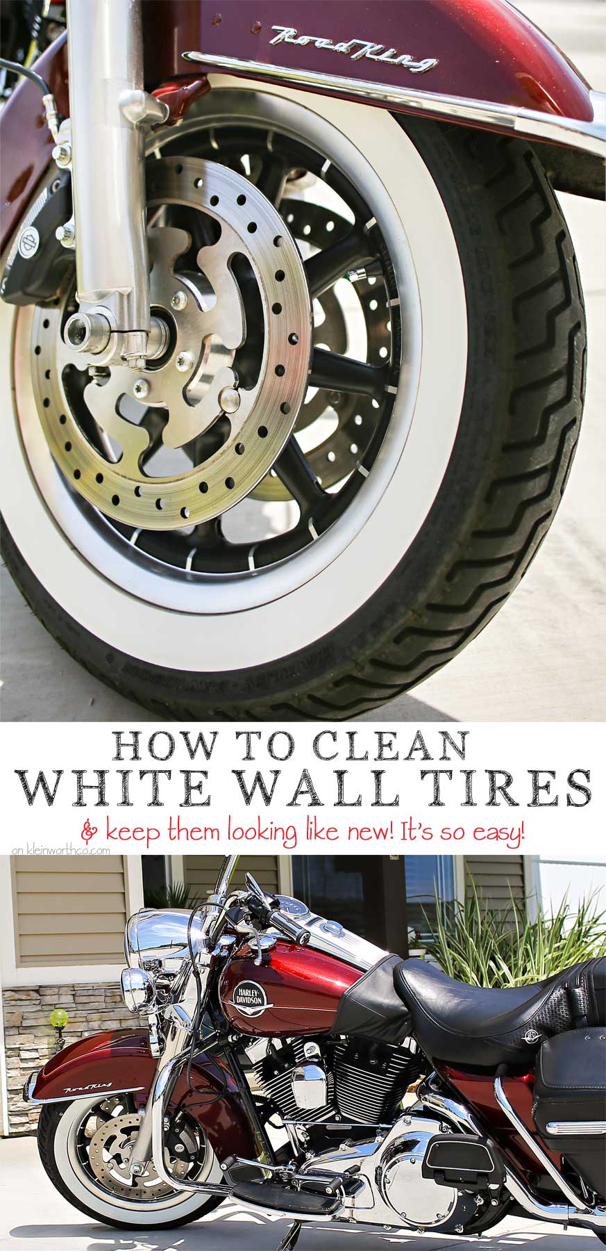 How to Clean Motorcycle White Wall Tires 