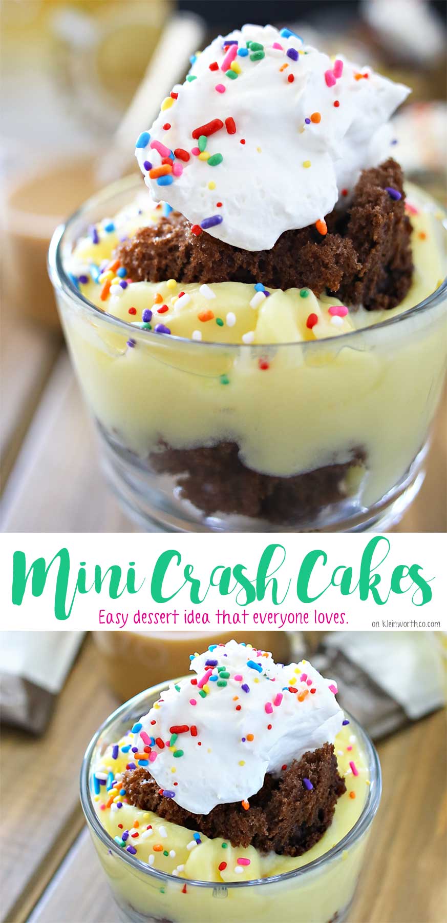 These Mini Crash Cakes & Chai Tea are the perfect treat for the evening. Just a few ingredients & you have a simple summer dessert everyone loves. What better way to use leftover cake or cupcakes that didn't turn out quite right!