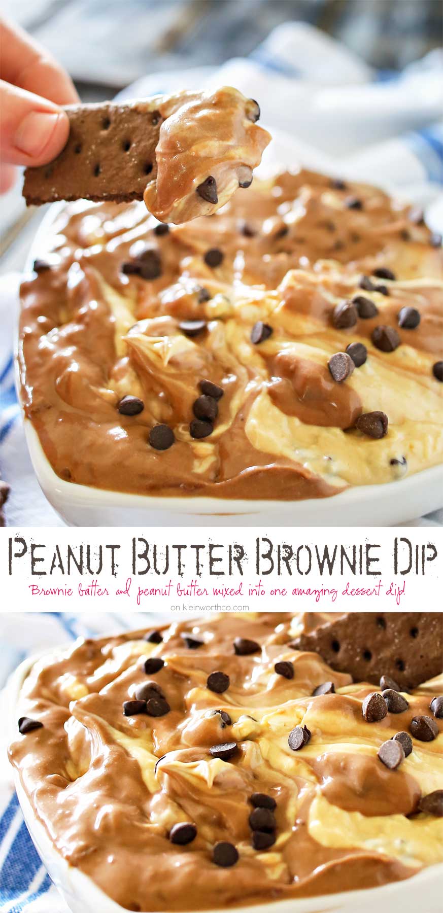 Peanut Butter Brownie Dip dessert