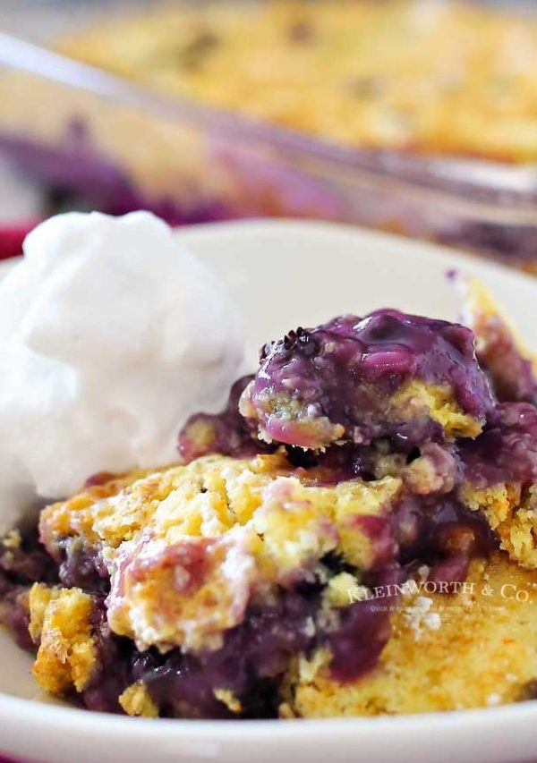 3 Ingredient Blueberry Cobbler