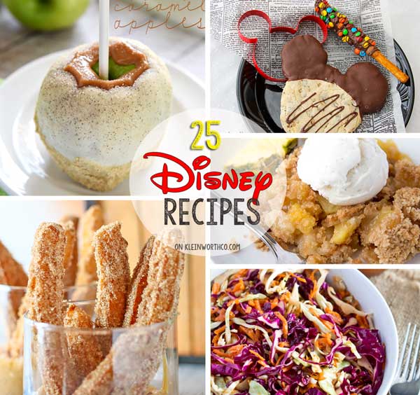 25 Disney Inspired Recipes from all your favorite places in the park. If you love Disney food & recipes, you will love all these inspired dishes. Dig in!